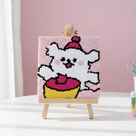 Pompom Ball Mosaic Art